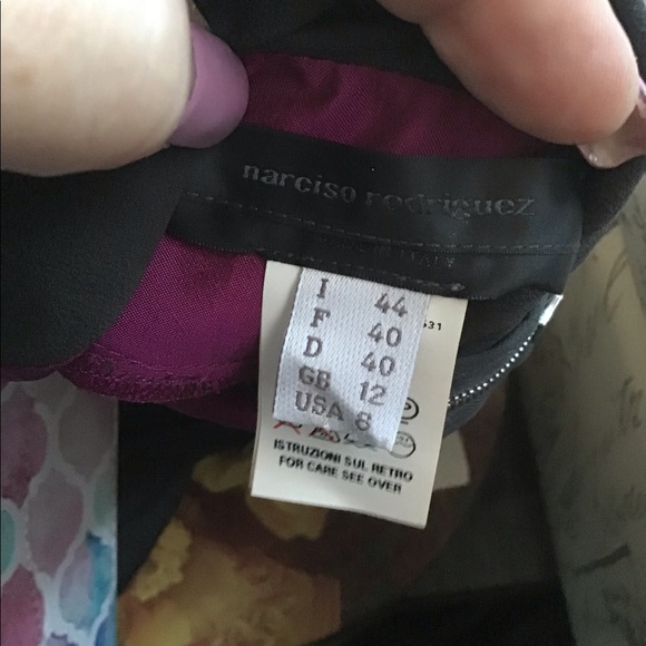 Narciso Rodriguez Black Silk Midi Dress 8 - Picture 7 of 8